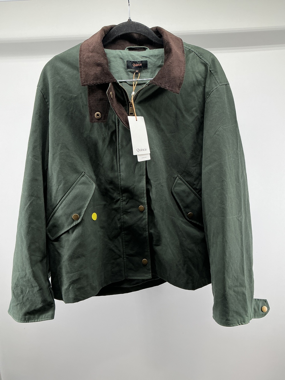 Organic Waxed Cotton Cropped Barn Jacket